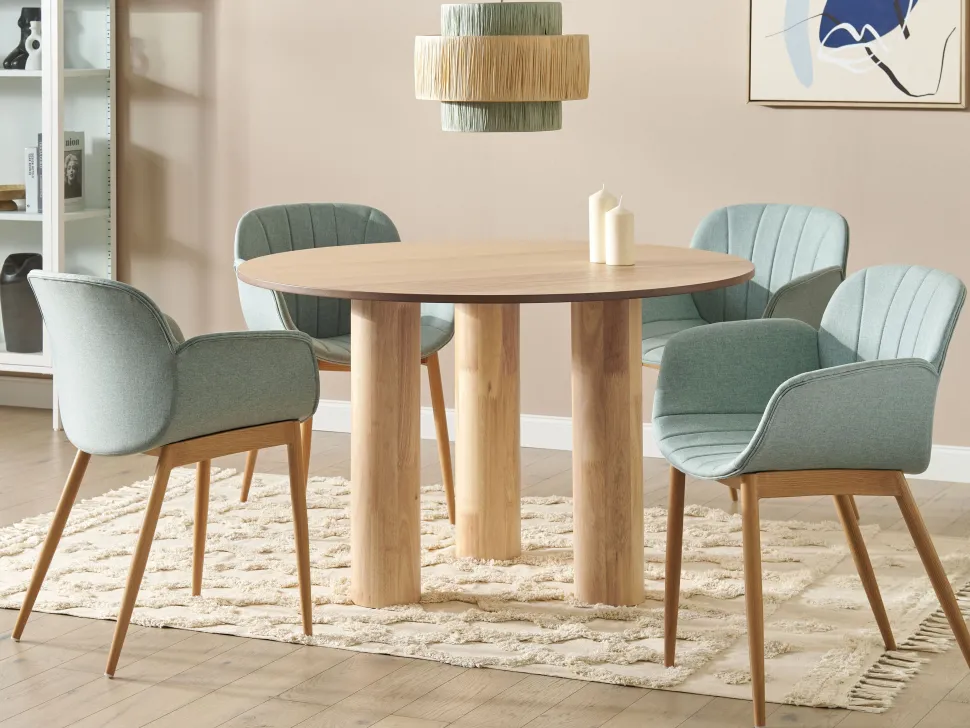 Esstisch Heller Holzfarbton 120 Cm Orin