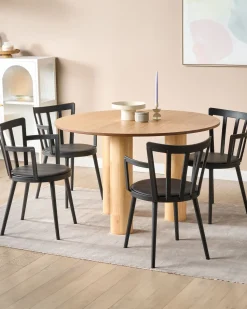 Esstisch Heller Holzfarbton 120 Cm Orin