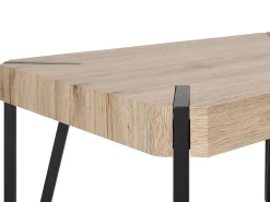 Esstisch Heller Holzfarbton / Schwarz 130 X 80 Cm Cambell