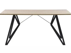 Esstisch Heller Holzfarbton 160 X 90 Cm Buscot