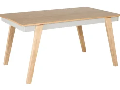 Esstisch Heller Holzfarbton / Grau 150 X 90 Cm Phola