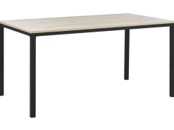 Esstisch Heller Holzfarbton / Schwarz 150 X 90 Cm Hockley