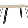 Esstisch Heller Holzfarbton / Schwarz 180 X 90 Cm Graham