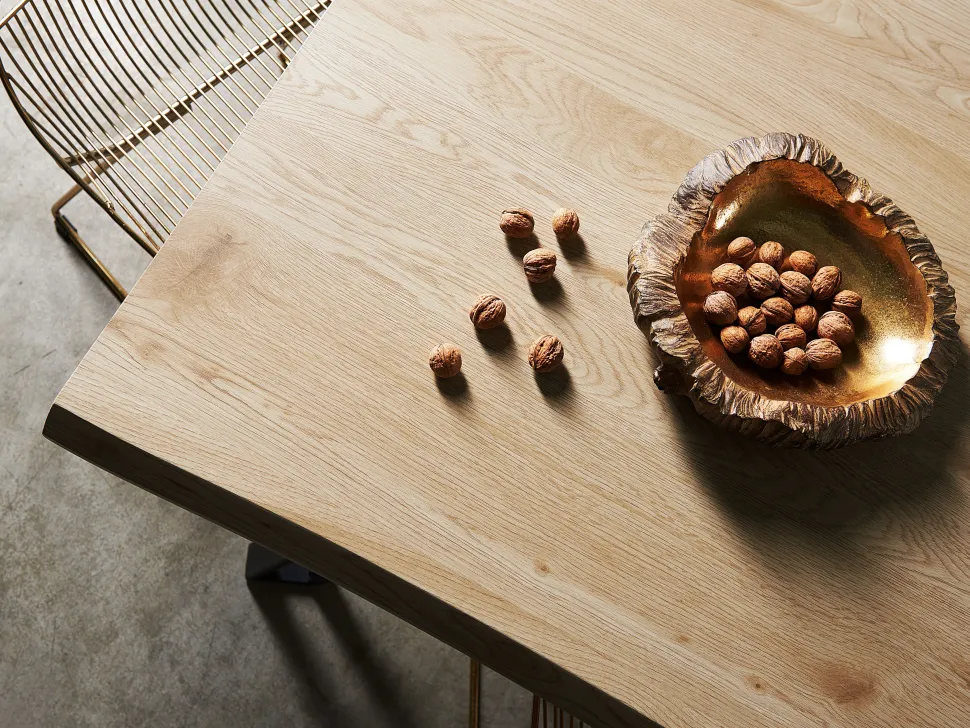 Esstisch Heller Holzfarbton / Schwarz 180 X 90 Cm Graham