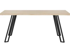 Esstisch Heller Holzfarbton / Schwarz 180 X 90 Cm Graham