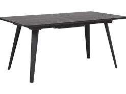 Esstisch Holzoptik Schwarz 160/200 X 90 Cm Ausziehbar Irvington