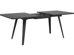 Esstisch Holzoptik Schwarz 160/200 X 90 Cm Ausziehbar Irvington