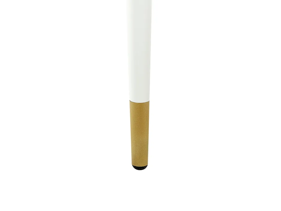 Esstisch Marmor Optik Weis / Gold Oval 120 X 70 Cm Gutiere