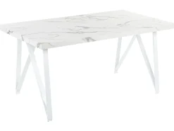Esstisch Marmor Optik Weis 160 X 90 Cm Grieger