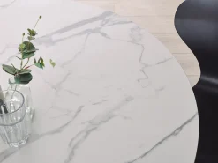 Esstisch Marmoroptik / Schwarz 120 Cm Odeon
