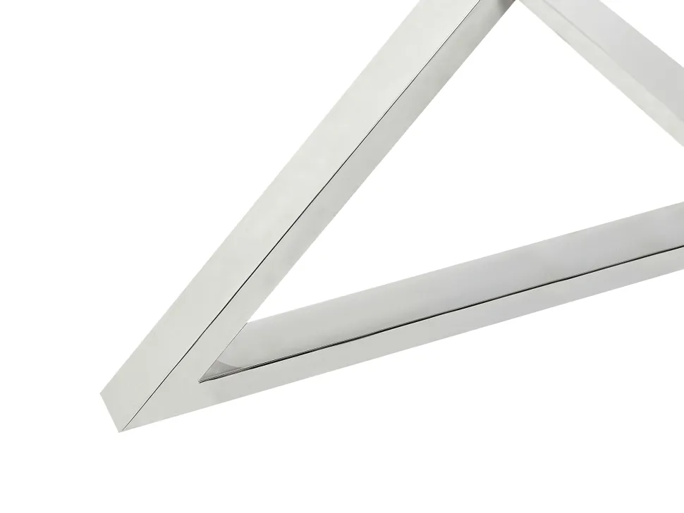 Esstisch Mit Glasplatte Silber Rund 105 Cm Bosco