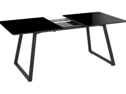 Esstisch Schwarz 150 / 180 X 90 Cm Ausziehbar Touran