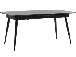 Esstisch Schwarz 160 / 200 X 90 Cm Ausziehbar Maldon