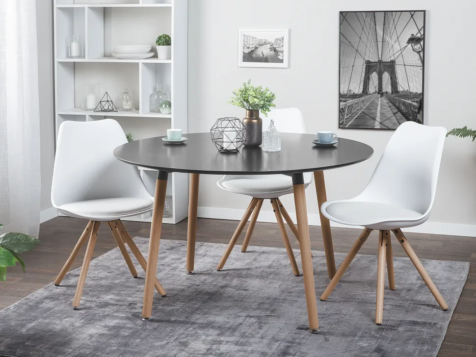 Esstisch Schwarz 120 Cm Bovio