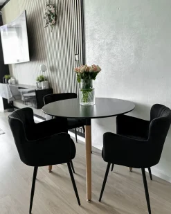Esstisch Schwarz 120 Cm Bovio