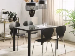 Esstisch Sicherheitsglas / Schwarz 120 X 80 Cm Lavos