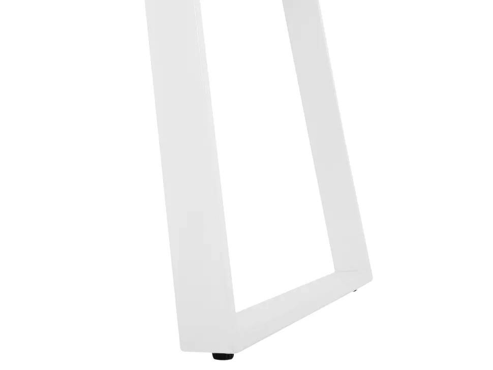 Esstisch Weis / Dunkler Holzfarbton Ausziehbar 160 / 200 X 90 Cm Kaluna