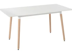 Esstisch Weis / Heller Holzfarbton 120/150 X 80 Ausziehbar Mirabel
