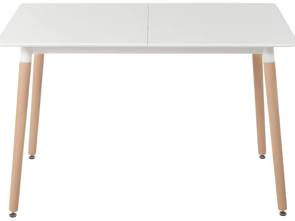 Esstisch Weis / Heller Holzfarbton 120/150 X 80 Ausziehbar Mirabel