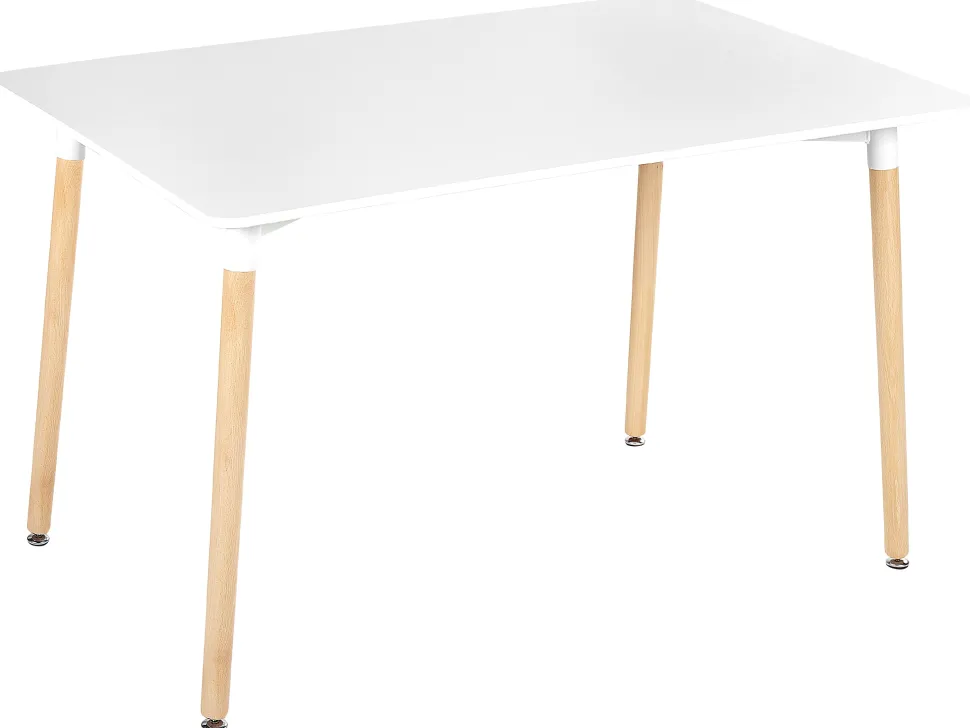 Esstisch Weis / Heller Holzfarbton 120 X 80 Cm Newfield