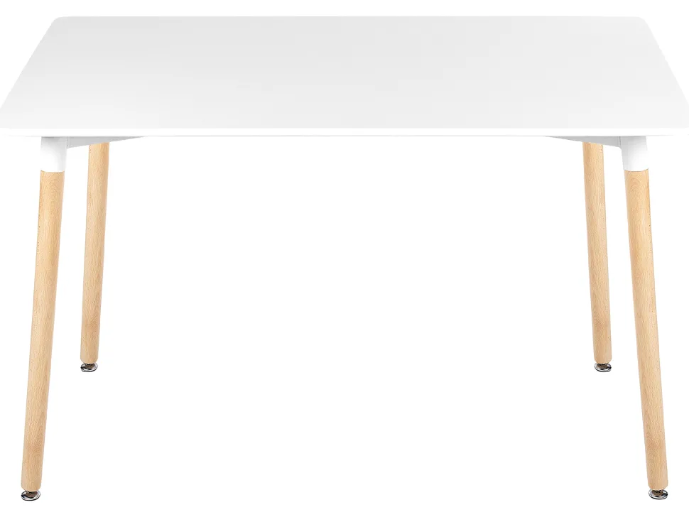 Esstisch Weis / Heller Holzfarbton 120 X 80 Cm Newfield