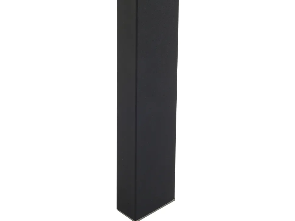 Esstisch Weis 220 X 90 Cm Schwarzes Gestell Arctic I