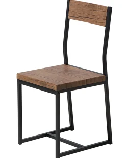 Esszimmerstuhl Dunkler Holzfarbton 6Er Set Laredo