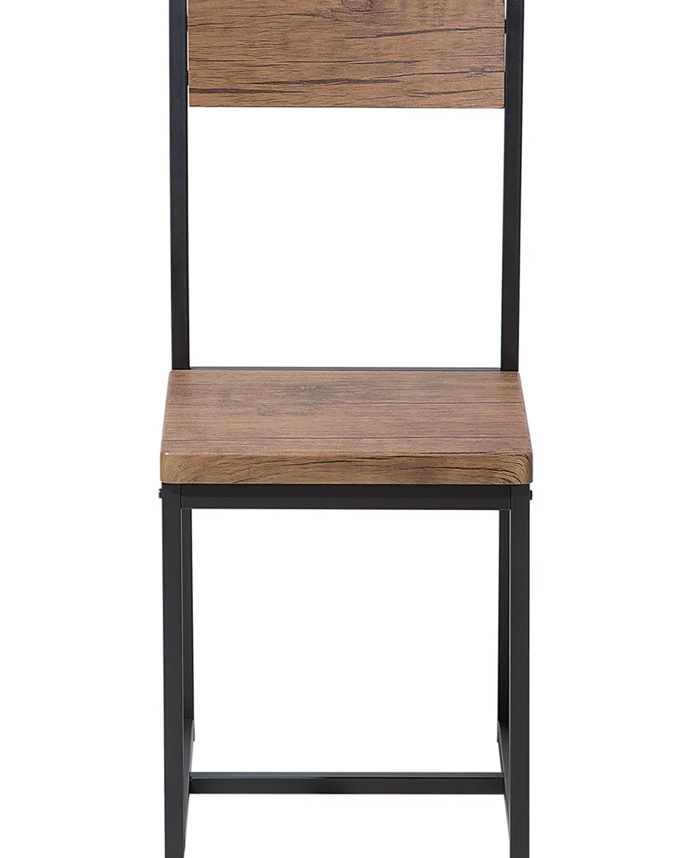 Esszimmerstuhl Dunkler Holzfarbton 6Er Set Laredo