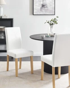 Esszimmerstuhl 2Er Set Kunstleder Weis Broadway