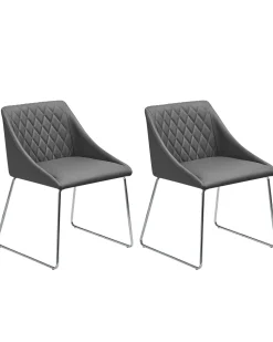 Esszimmerstuhl Grau 2Er Set Arcata