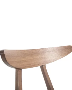 Esszimmerstuhl Gummibaumholz / Kunstleder Weis 2Er Set Lynn