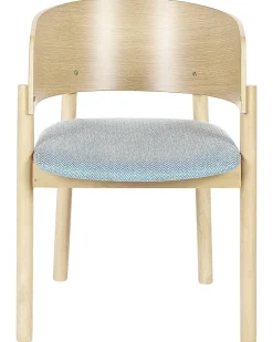 Esszimmerstuhl Heller Holzfarbton / Hellblau 2Er Set Marikana
