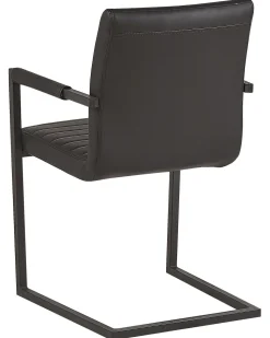 Esszimmerstuhl Kunstleder Schwarz 2Er Set Buford