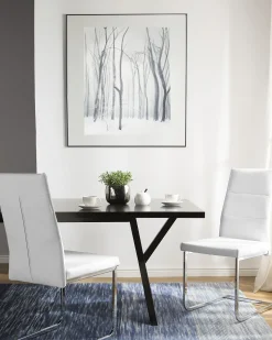 Esszimmerstuhl Kunstleder Weis 2Er Set Rockford