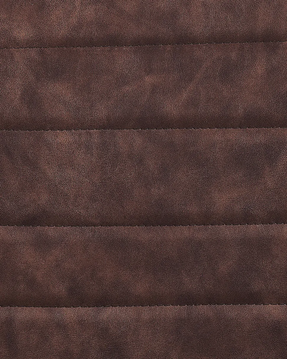 Esszimmerstuhl Kunstleder Braun 2Er Set Buford