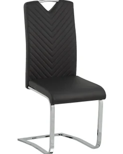 Esszimmerstuhl Kunstleder Schwarz 2Er Set Picknes