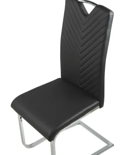 Esszimmerstuhl Kunstleder Schwarz 2Er Set Picknes