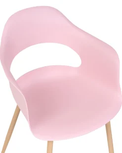 Esszimmerstuhl Kunststoff Rosa 2Er Set Utica