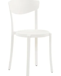Esszimmerstuhl Kunststoff Weis 4Er Set Vieste
