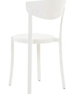 Esszimmerstuhl Kunststoff Weis 4Er Set Vieste