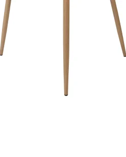 Esszimmerstuhl Kunststoff Weis / Heller Holzfarbton 2Er Set Fonda Ii