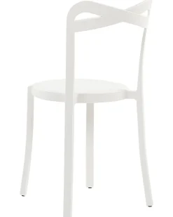 Esszimmerstuhl Kunststoff Weis 4Er Set Camogli