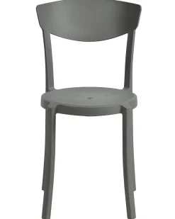 Esszimmerstuhl Kunststoff Dunkelgrau 8Er Set Vieste