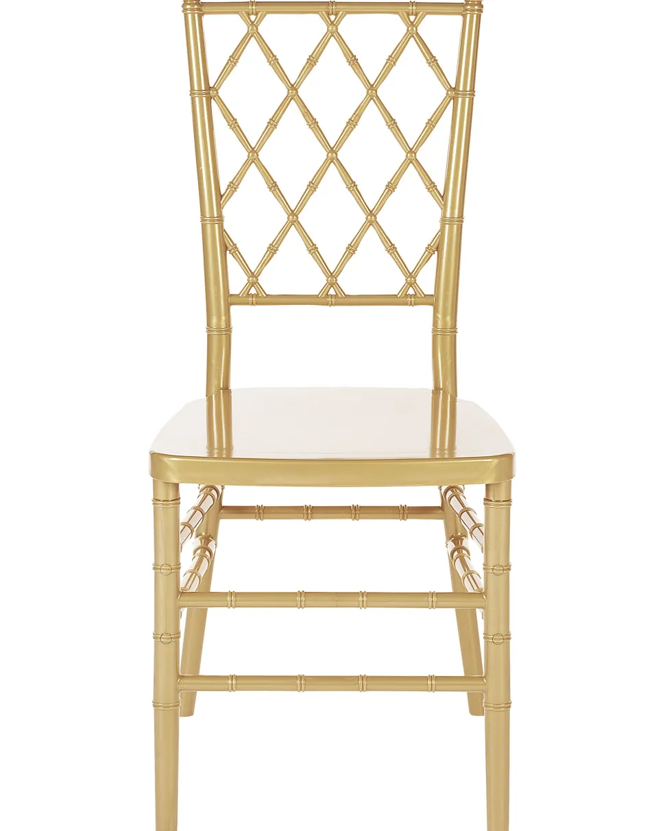 Esszimmerstuhl Kunststoff Gold Glanzend 2Er Set Clarion