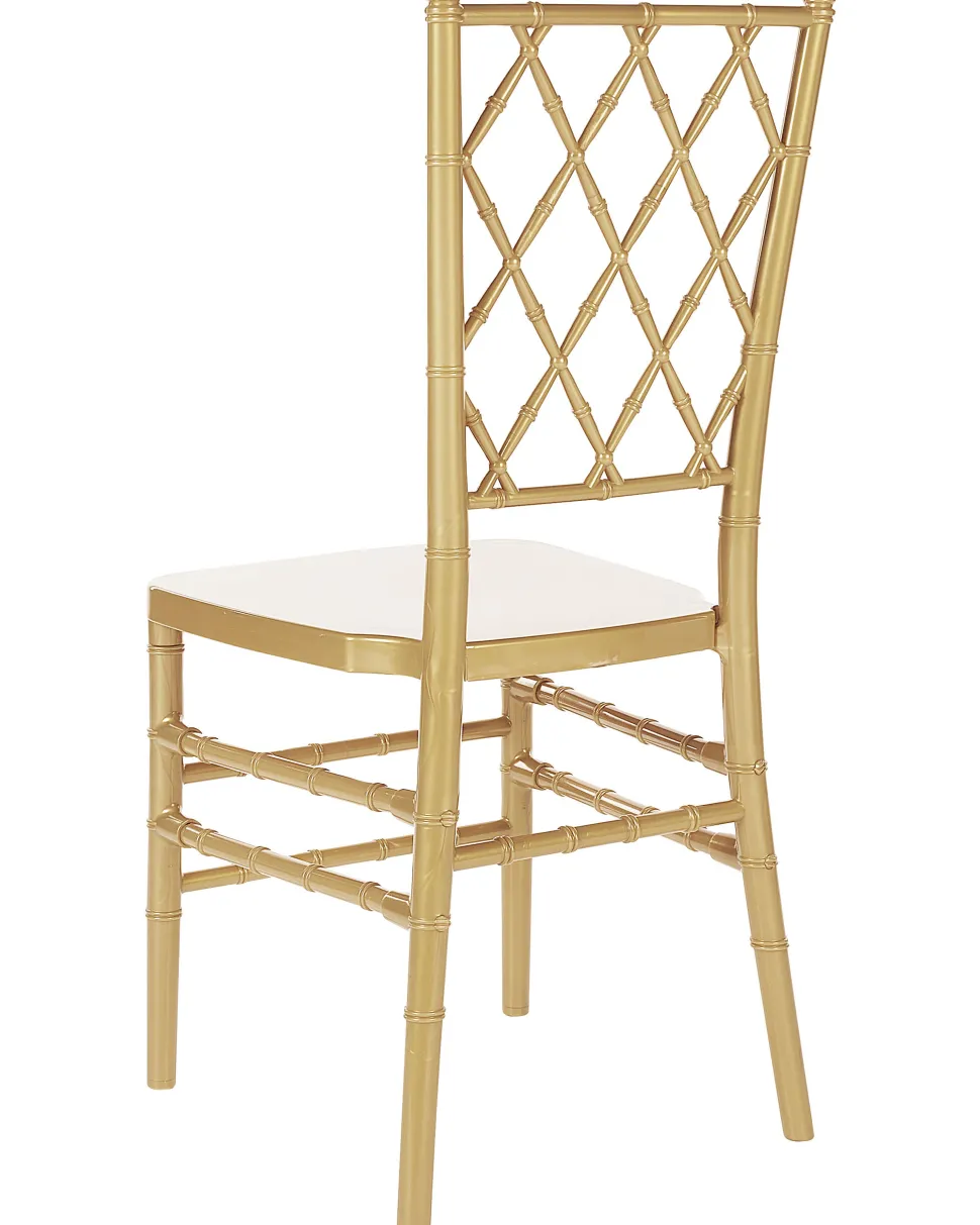 Esszimmerstuhl Kunststoff Gold Glanzend 2Er Set Clarion