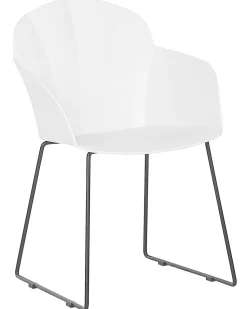Esszimmerstuhl Kunststoff Weis 2Er Set Sylva