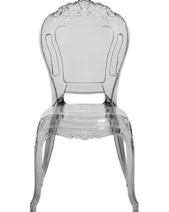 Esszimmerstuhl Kunststoff Transparent Schwarz 2Er Set Vermont