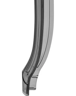 Esszimmerstuhl Kunststoff Transparent Schwarz 2Er Set Vermont