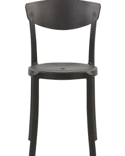 Esszimmerstuhl Kunststoff Schwarz 4Er Set Vieste