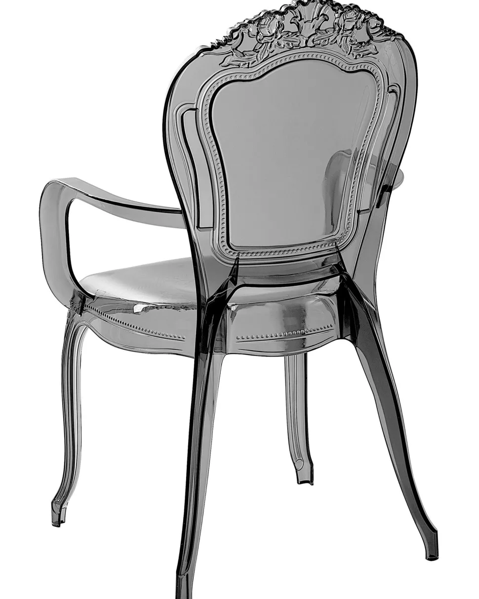 Esszimmerstuhl Kunststoff Transparent Schwarz 2Er Set Vermont Ii